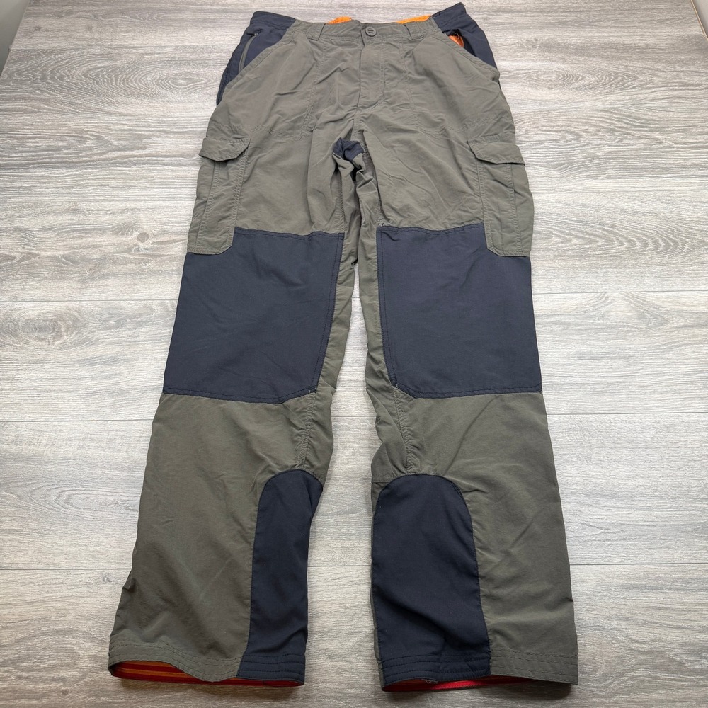 Bear Grylls Craghoppers Cargo Pants Mens Large Gray Black Hiking Utility Outdoor